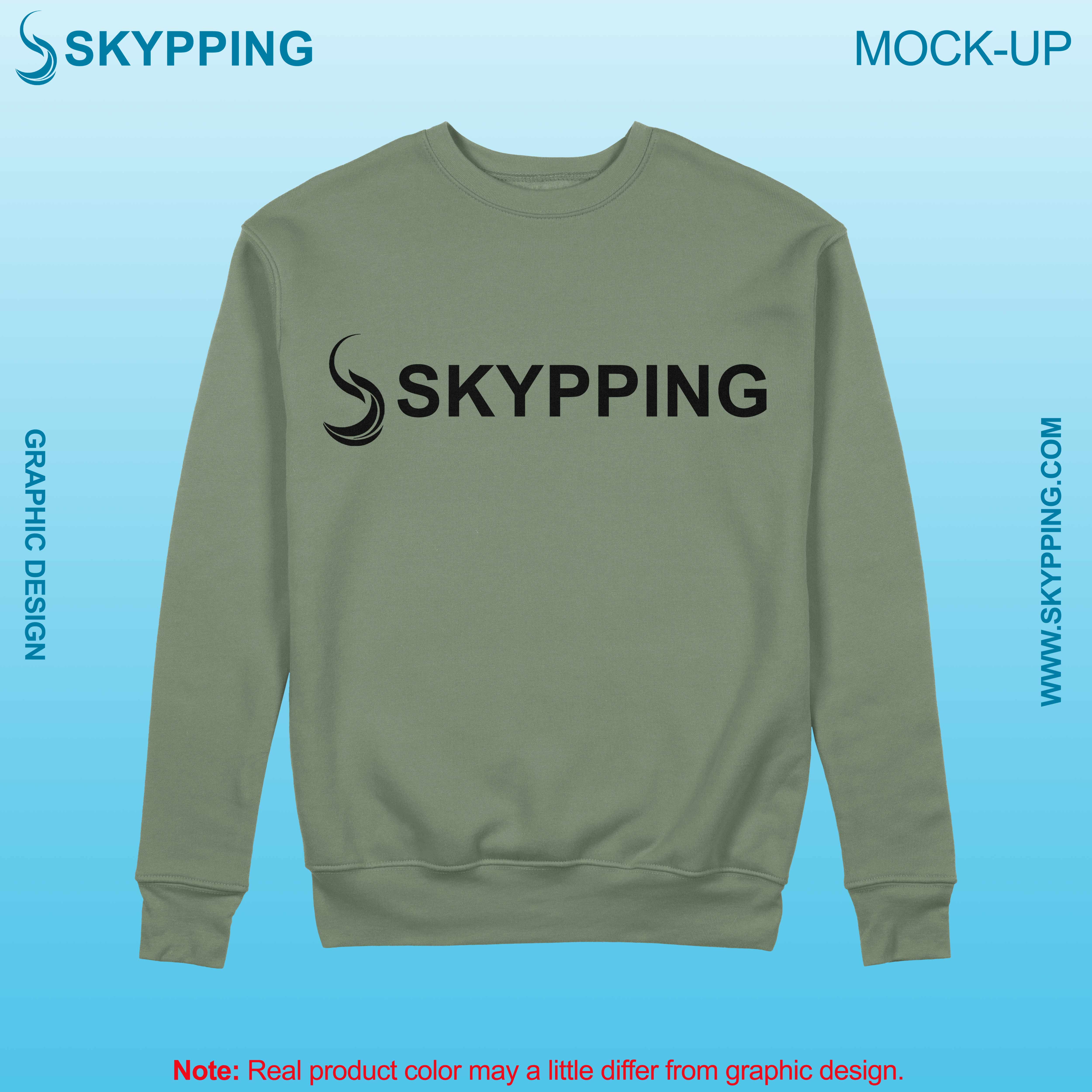 Sweatshirt with set-in style sleeve